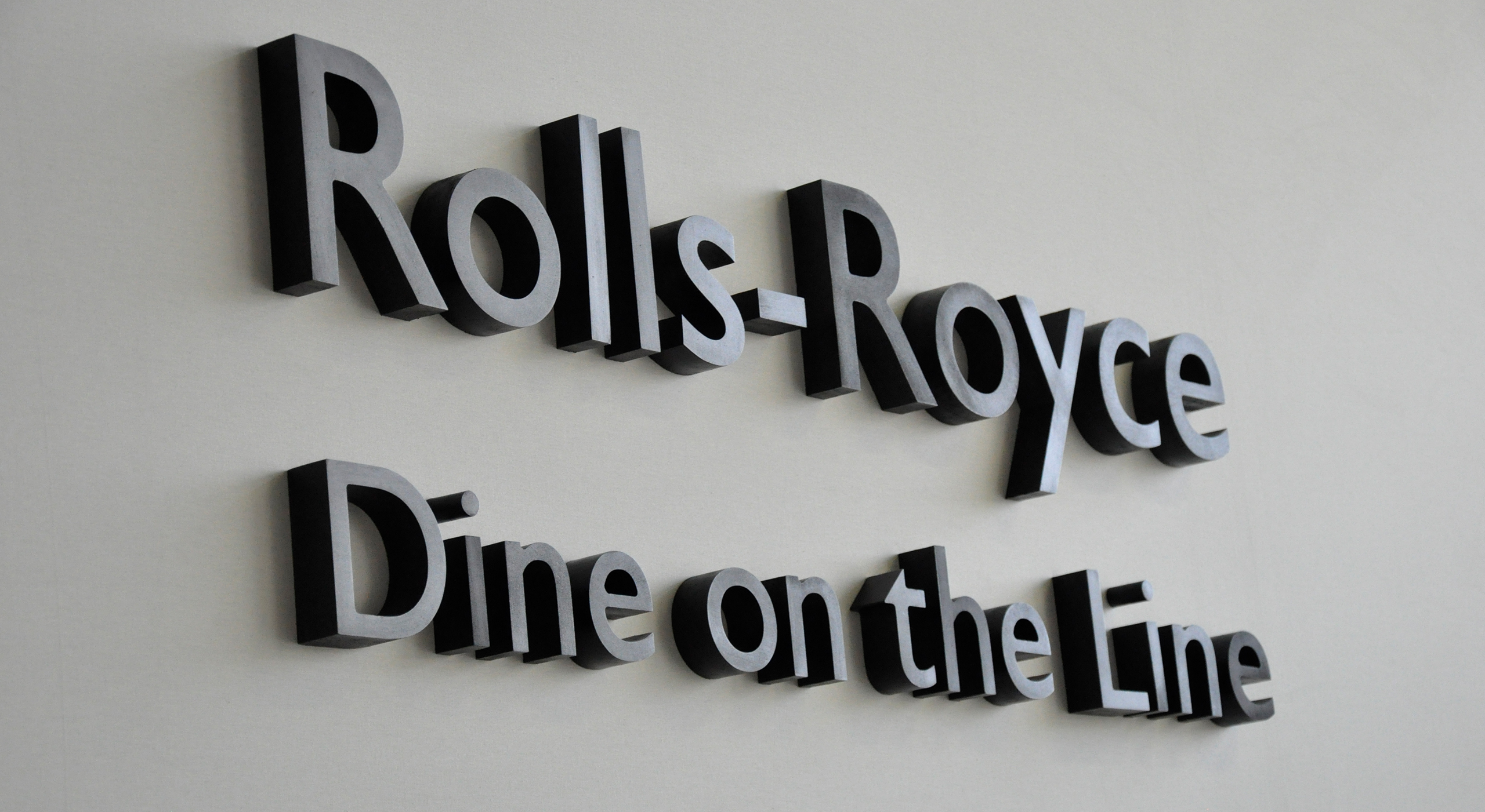 Rolls Royce Motorcars Dine on the Line Typo Branding