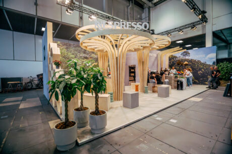 Nespresso Greentech Festival Standbau Deko Details